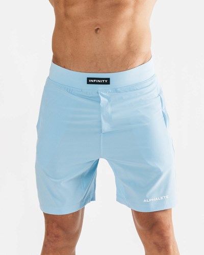 Alphalete Woven 4-Way Stretch 7" Lyhyt Sininen | 142IFRMYB