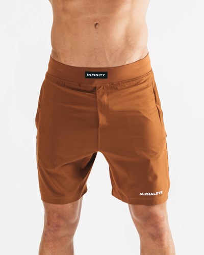 Alphalete Woven 4-Way Stretch 7" Lyhyt Spice | 680YGOUHZ