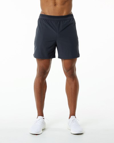 Alphalete Woven Koulutus Lyhyt Charcoal | 265PIRNWU
