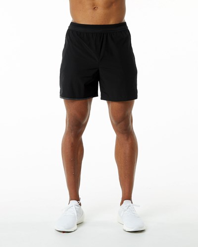 Alphalete Woven Koulutus Lyhyt Mustat | 521GUPBIR