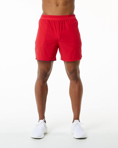 Alphalete Woven Koulutus Lyhyt Punainen | 183EVJYQN