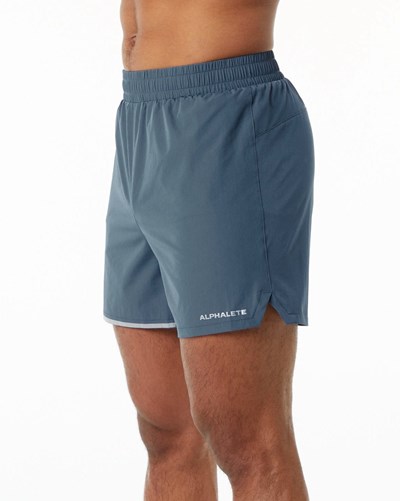 Alphalete Woven Koulutus Lyhyt Sininen | 298ZVBDYP