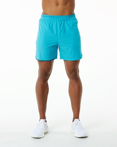Alphalete Woven Koulutus Lyhyt Sininen | 813MSDXHJ