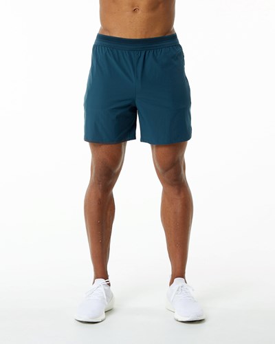 Alphalete Woven Koulutus Lyhyt Tummansininen | 038GQNOBI