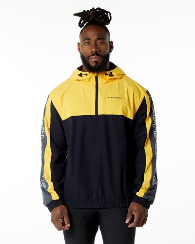Alphalete Woven Performance Jacket Bumblebee | 028ALJYRO