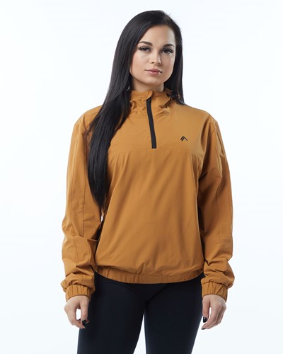 Alphalete Woven Performance Jacket Chestnut | 841ZHYPKC