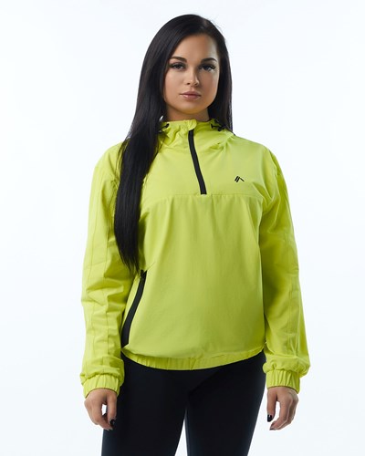 Alphalete Woven Performance Jacket Citrus Slice | 710BPLDYZ