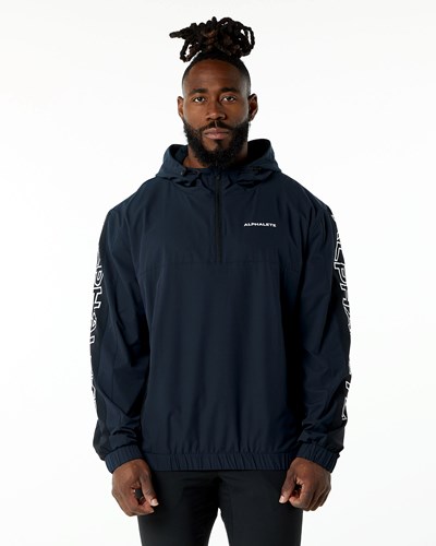 Alphalete Woven Performance Jacket Laivastonsininen | 748YPCDKI