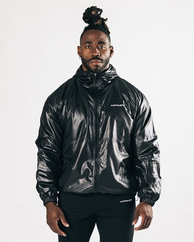 Alphalete Woven Performance Jacket Mustat | 230HFKTIG