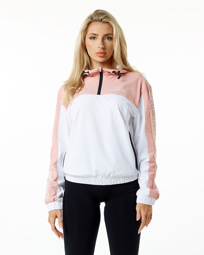 Alphalete Woven Performance Jacket Pinkki | 014HVIPMX