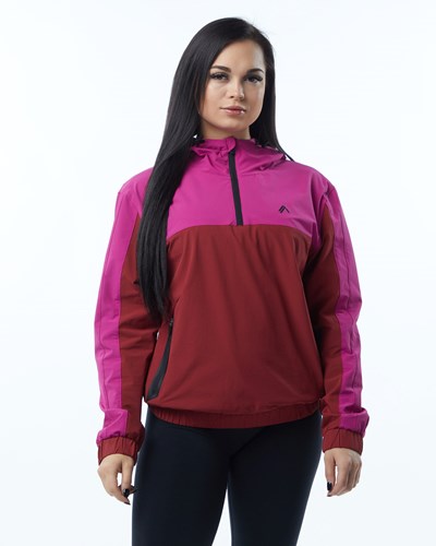 Alphalete Woven Performance Jacket Pinkki | 204WBYPDS