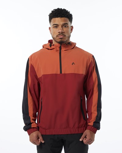 Alphalete Woven Performance Jacket Punainen | 628GWZANQ