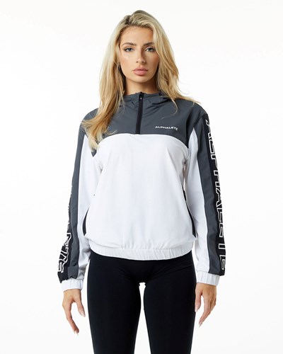 Alphalete Woven Performance Jacket Rocky Mountain | 306YNABXM