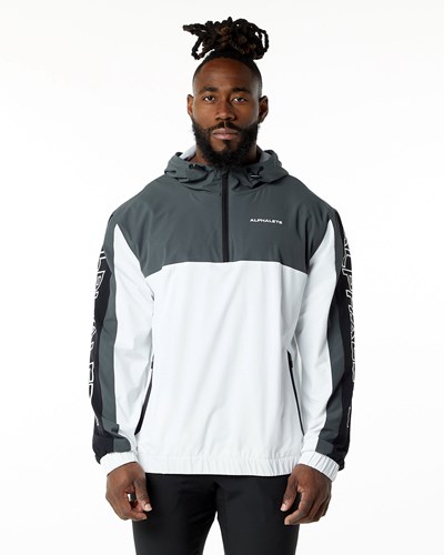 Alphalete Woven Performance Jacket Rocky Mountain | 627UMSWDK