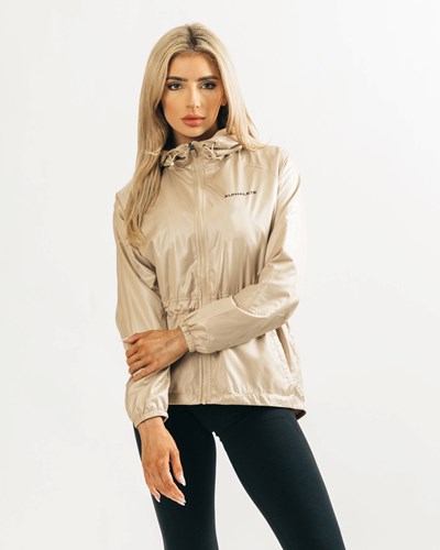 Alphalete Woven Performance Jacket Tan | 539CHANTQ