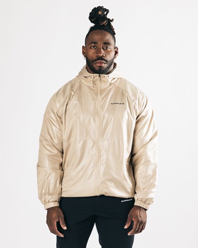 Alphalete Woven Performance Jacket Tan | 920WCNHJD