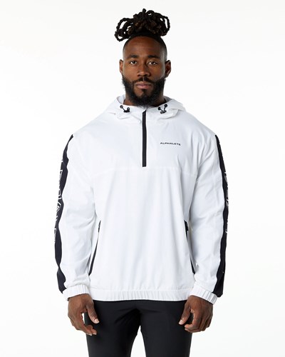 Alphalete Woven Performance Jacket Valkoinen | 129MPJCKL